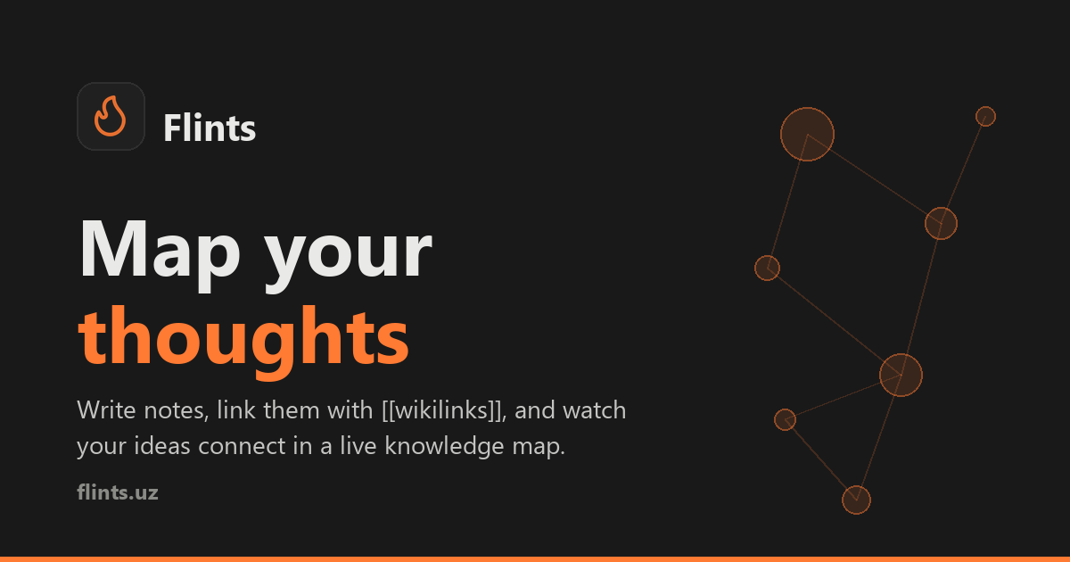 Flints — Map your thoughts — official preview image